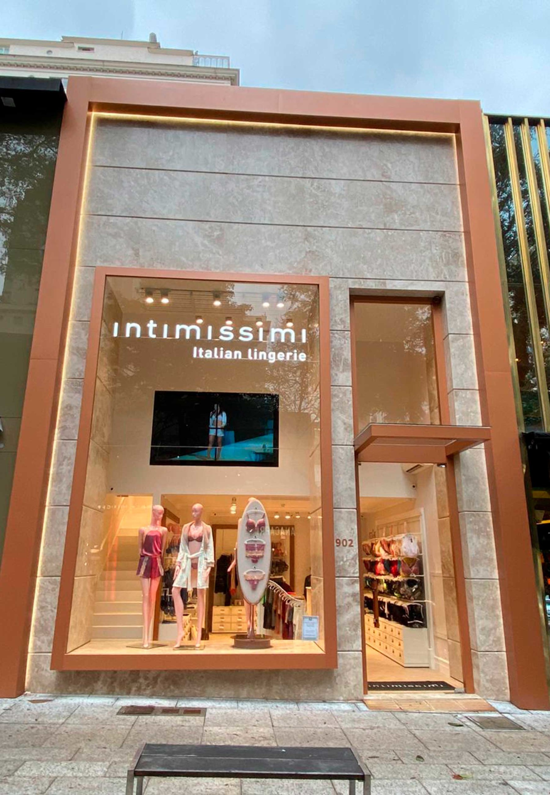 Facade of the Masculine Lingerie Shop Intimissimi Uomo Editorial