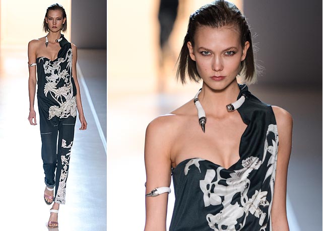 Karlie Kloss na passarela da Animale - Foto: Agência Fotosite