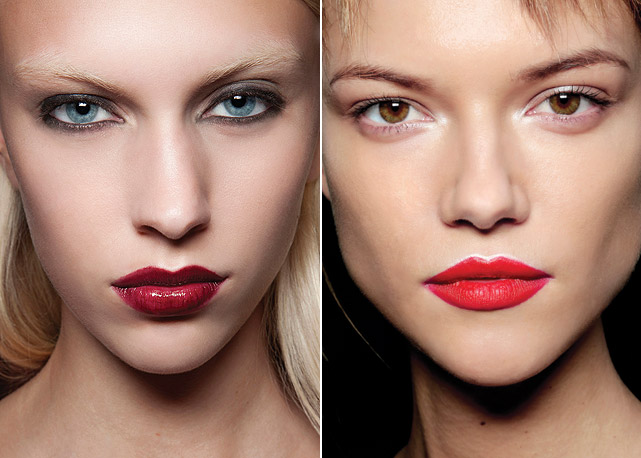 Makes de verão 2013: Jonathan Saunders (à esquerda) e Prada (à direita) - Fotos: Reprodução/Harper's Bazaar