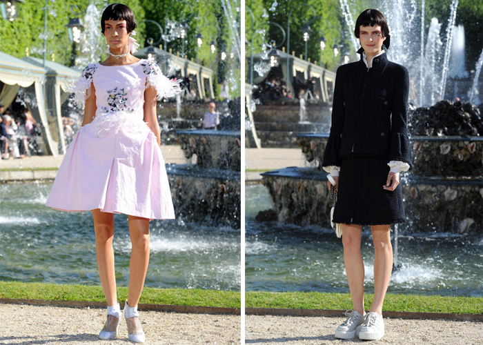 Looks do desfile Cruise 2013 da Chanel, realizado em Versalhes - Fotos: Getty Images