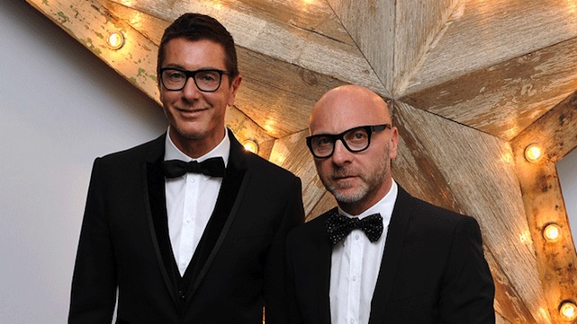 Os estilistas Domenico Dolce e Stefano Gabbana - Foto: Reprodução