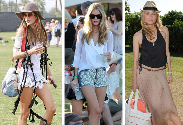 Os looks inspiração de Alessandra Ambrósio, Rosie Huntington-Whiteley e Diane Kruger - Fotos: Reprodução
