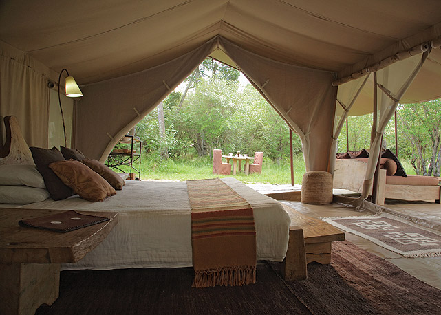 Quarto-tenda do Naboisho Camp - Foto: Reprodução/Harper's Bazaar