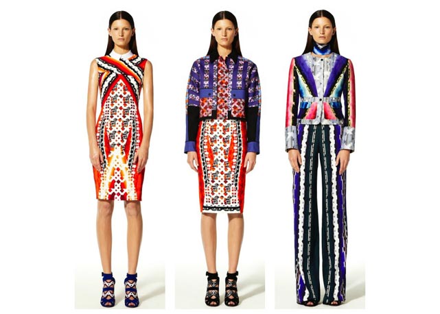 Três looks do Resort de Peter Pilotto - Foto: Divulgação