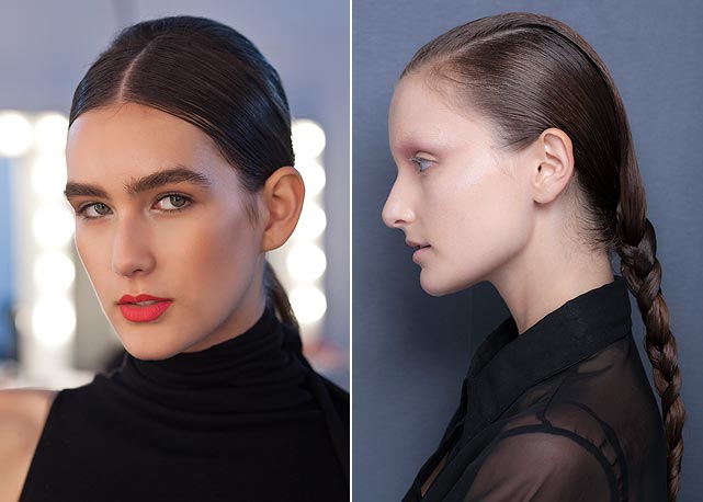 À esquerda, o cabelo da Têca; à direita, da R.Rosner - Fotos: Agência Fotosite e Paulo Reis