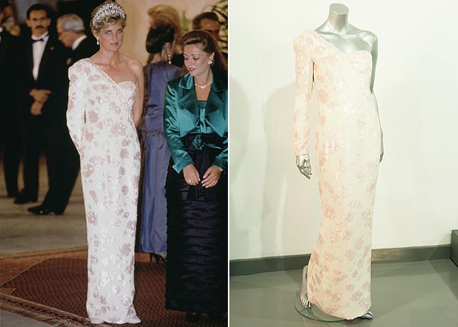 O vestido que Lady Di usou no Brasil, by Catherine Walker - Fotos: Getty Images