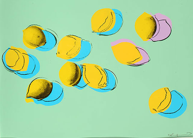 "Space Fruit: Lemons" de Andy Warhol, 1978 - Foto: Reprodução