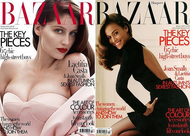 Duas das capas da Harper's Bazaar UK que Sebastian fotografou - Fotos:Reprodução
