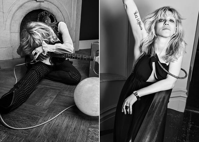 Coutney Love para a Saint Laurent Paris - Foto: Divulgação