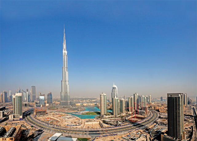 Burj Khalifa, o prédio mais alto do mundo, com 160 andares  - Foto: Reprodução/Harper's Bazaar