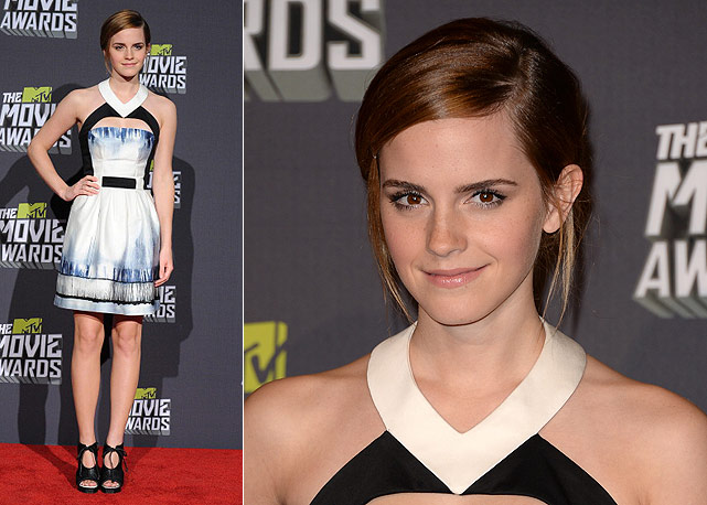 Emma Watson usa Maxime Simoëns e sapato Proenza Schouler - Fotos: Getty Images