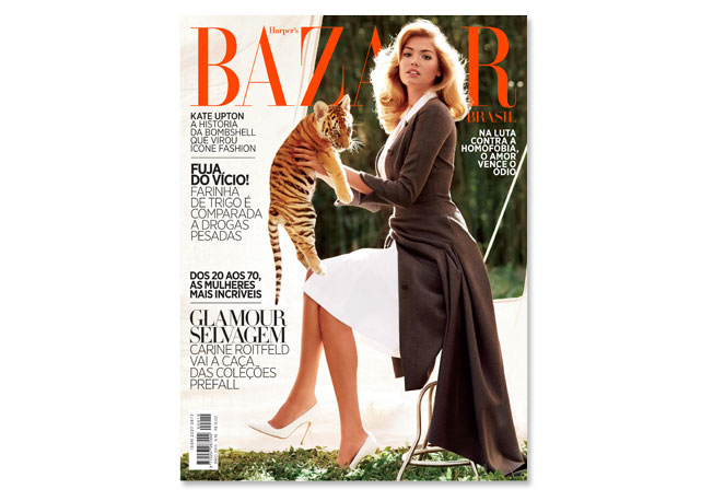 Kate Upton na Bazaar de maio! - Foto: Reprodução/Harper's Bazaar
