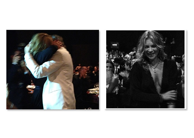 Kate Moss e o beijinho na AmfAR - Foto: Reprodução/Instagram