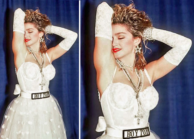 Vestido de noiva usado no MTV Awards, em 1984 - Fotos: Reprodução
