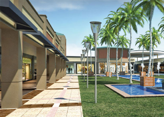 Área externa do futuro Platinum Outlet - Foto: Reprodução