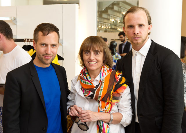 Peter Pilotto, Patricia Carta e Christopher De Vos - Foto: Telmo Ximenes/Divulgação
