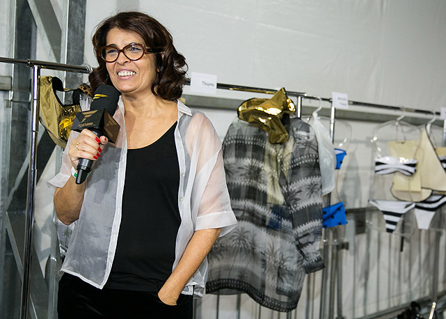 Jaqueline fala com a imprensa - Fotos: Anna Clara Carvalho/Harper's Bazaar