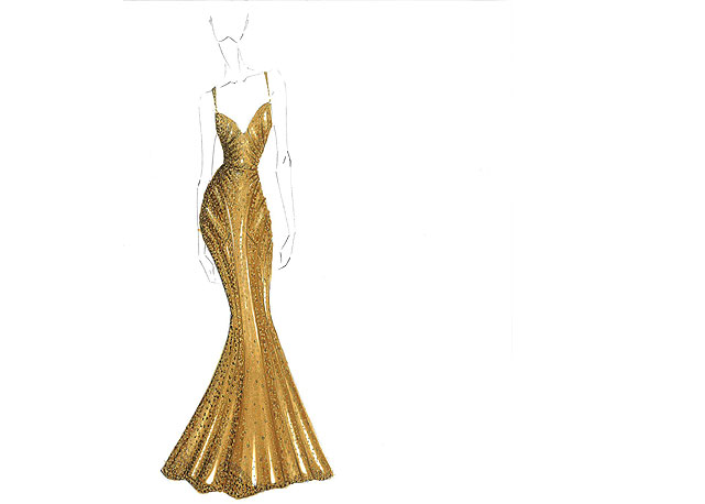 Croqui de Zac Posen para a Magnum - Foto: Divulgação