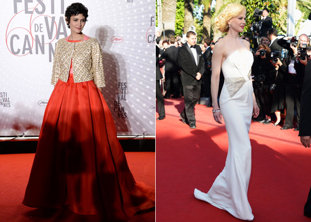 Audrey Tautou, atriz que comandou a cerimônia de premiação, e Nicole Kidman, integrante do juri - Foto: Getty Images