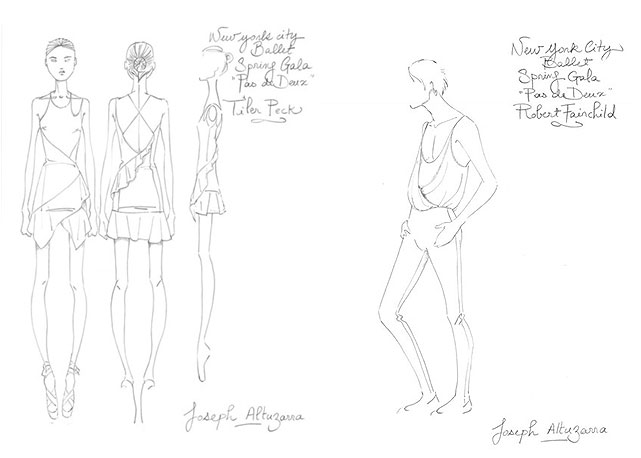 Os croquis finais de Altuzarra - Foto: Divulgação