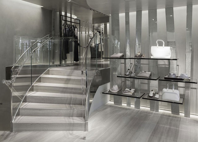 Detalhe da nova loja da Armani em Cannes - Foto: Reprodução
