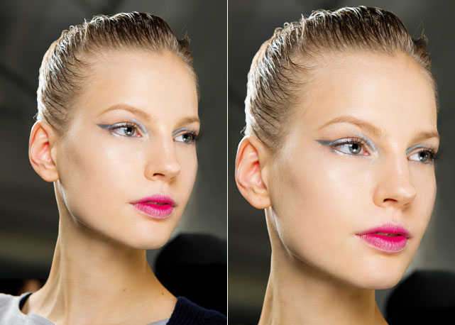 Minimal geométrico no make da Dior - Fotos: Reprodução/ Harper's Bazaar