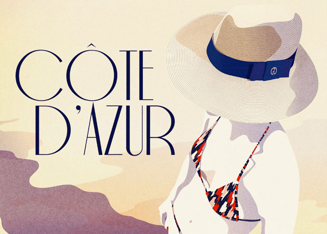Desenho de Malika para a coleção de beachwear da Gucci - Foto: Reprodução