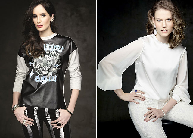 Mariana Bittencourt e Johanna Birman no editorial da revista de alto inverno da Daslu - Foto : Divulgação