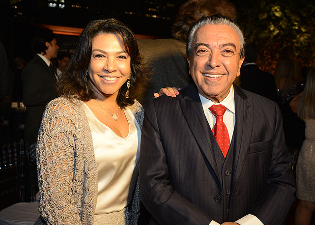 O homenageado da noite Mauricio de Sousa com a filha Mônica - Foto: Divulgação