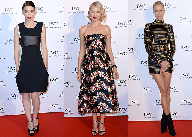 Rooney Mara vai de Dior; Naomi Watts de Dolce & Gabbana; e Karolina Kurkova de Balmain - Fotos: Getty Images 