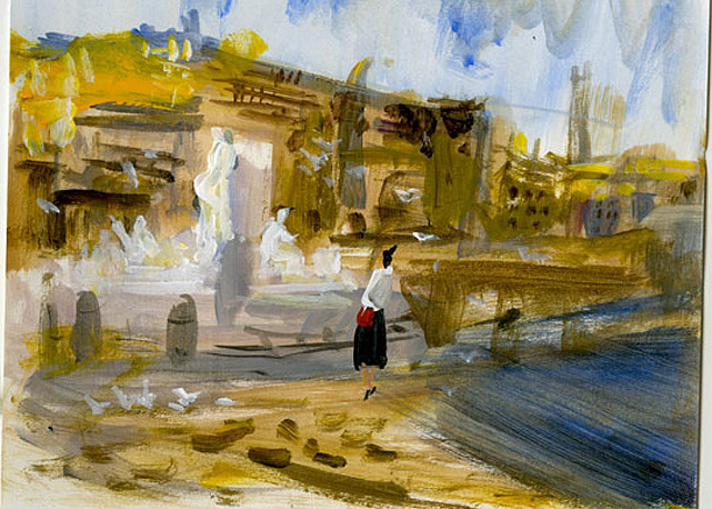 Mais uma ilustração de Frank Espinosa para a Ferragamo - Foto: Divulgação