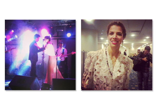 Vanessa da Mata e Eagle-Eye Cherry, as estrelas da noite! - Fotos: Instagram/@BazaarBR