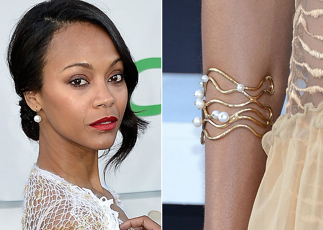 As pérolas Aurélie Bidermann no tapete vermelho de Los Angeles - Fotos: Getty Images