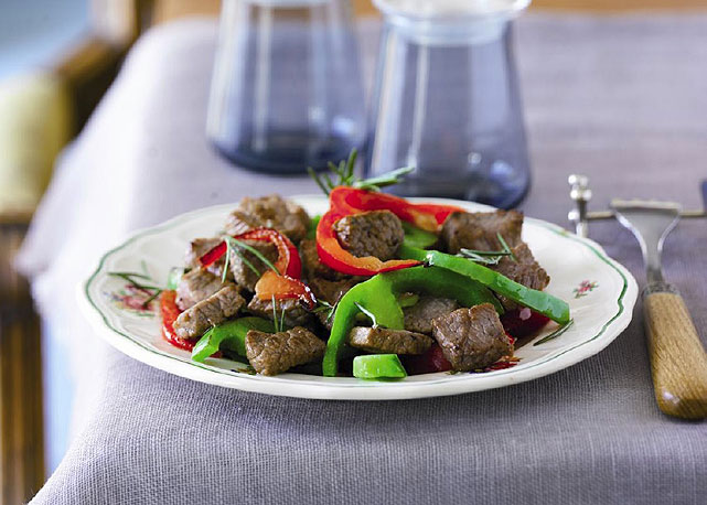 Carne com pimentões - Foto:Divulgação