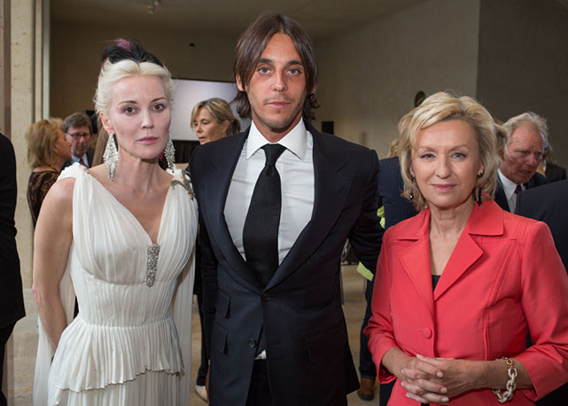 Daphne Guinness, Vladimir Roitfeld e Tina Brown na Suíça - Foto: David Biedert Photography/Divulgação 