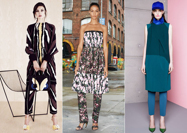 Da esquerda para a direita, coleção resort 2014 da Fendi, Givenchy e Max Mara - Foto: Divulgação