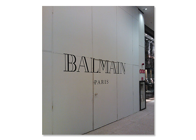 O espaço da Balmain no Cidade Jardim - Foto: Reprodução/Instagram