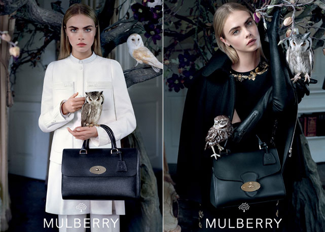 Cara Delevingne no novo anúncio de inverno da Mulberry - Fotos: Reprodução