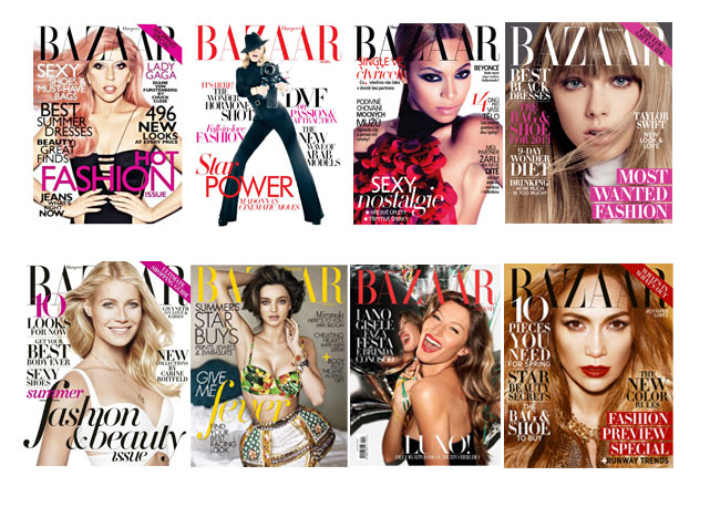 Garotas da capa: 21 das 100 celebridades mais poderosas já foram capa da Harper's Bazaar mundo afora - Fotos: Reprodução