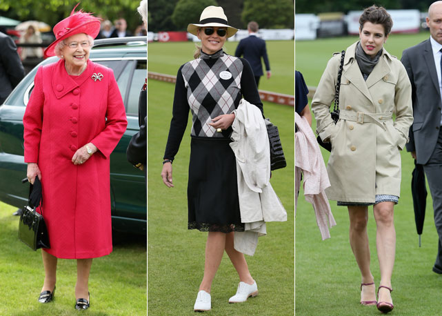 Rainha Elizabeth, Sharon Stone e Charolotte Casiraghi - Fotos: Getty Images