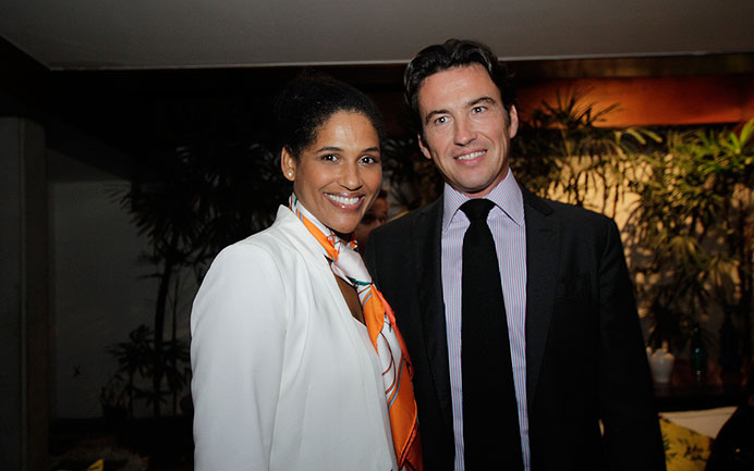 Damien Loras com a mulher, Cecile Bassot - Foto: Arthur Vahia/SiteRG