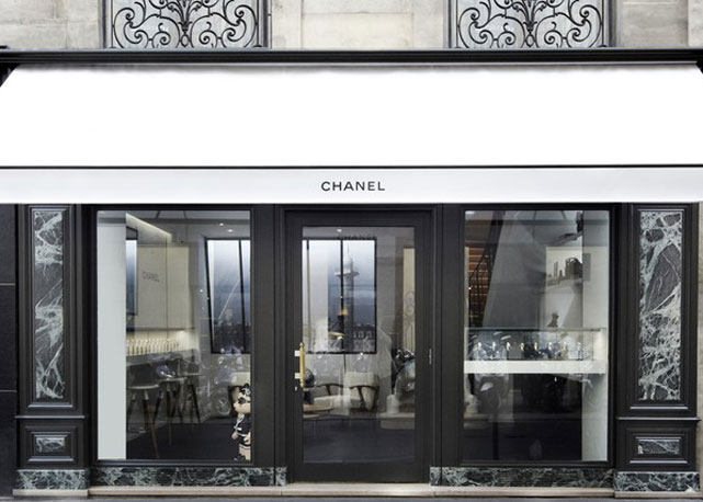 A fachada da loja da Chanel especializada em relógios - Foto: Divulgação