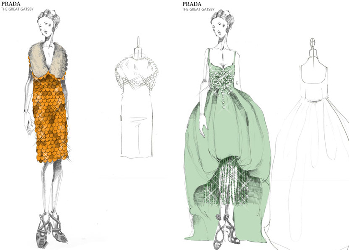 Croquis de Miuccia Prada para o filme - Foto: Divulgação