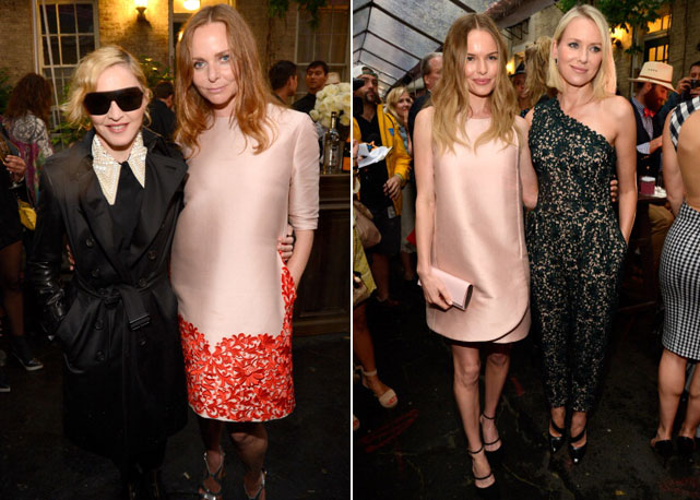 Madonna, Stella McCartney,Kate Bosworth e Naomi Watts no lançamento da coleção resort 2014 de Stella - Fotos: Getty Images