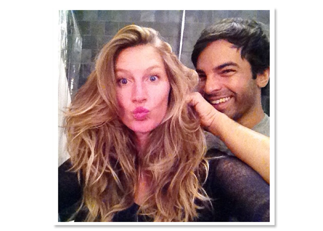 Gisele Bündchen se diverte no salão de Harry Josh - Foto: Reprodução/Instagram