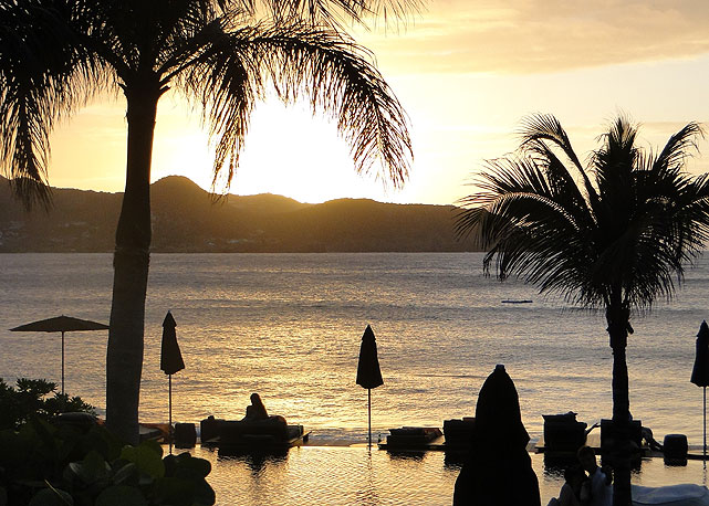 Por do sol em St. Barth... Que relax! - Foto: Divulgação