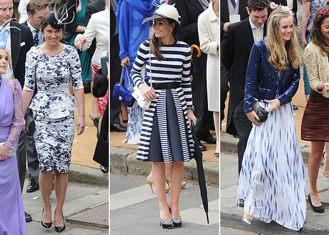 Da esquerda para a direita, as estampas de Pippa Middleton, Tara Palmer Tomkinson e Cressida Bonas - Fotos: Getty Images