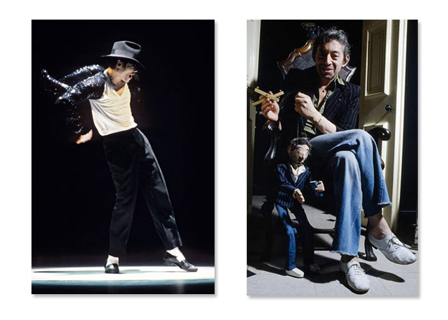 Michael Jackson e Serge Gainsbourg, dois fãs da marca - Foto: Reprodução