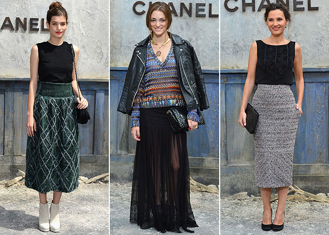 Da esquerda para a direita: Alma Jodorowsky, Sofia Sanchez Barrenechea e Virgine Ledoyen - Fotos: Getty Images