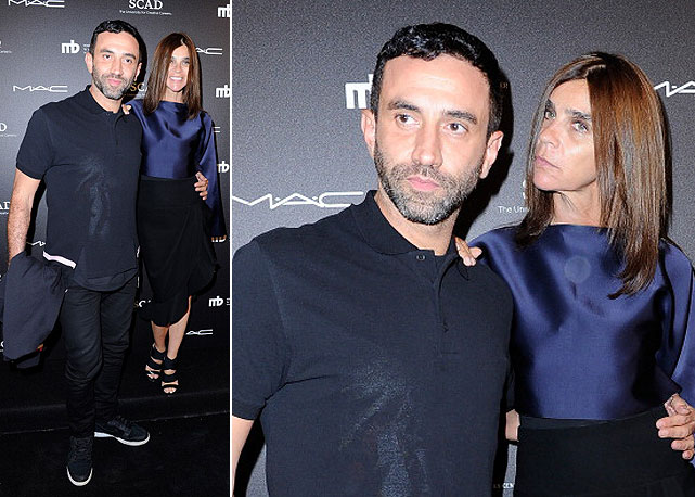 Carine Roitfeld com Riccardo Tisci - Fotos: Getty Images